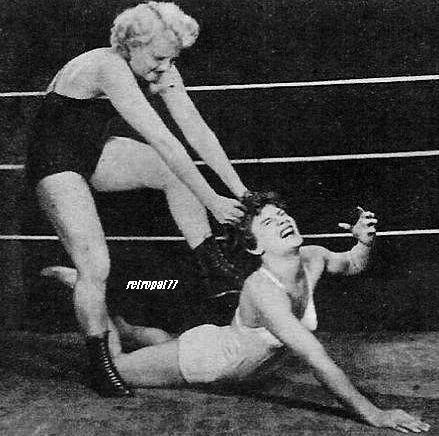 female wrestling hard find old movies