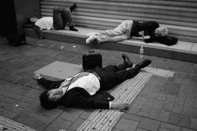 Too Drunk To Move Japanese Salarymen Cvlt Nation